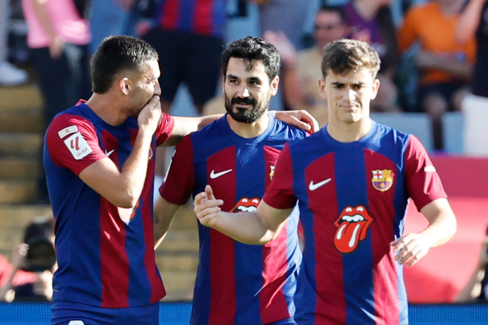 Ilkay Gündogan (M.) hatte den FC Barcelona nach nur sechs Minuten im El Clásico in Führung geschossen.