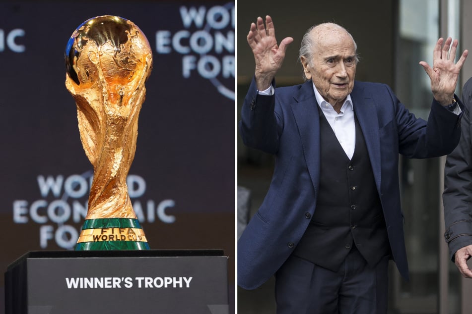 Ex-FIFA president Sepp Blatter (r.) on Monday agreed with a lawyer advising soccer fans to "avoid the United States" due to President Donald Trump's hostile administration.