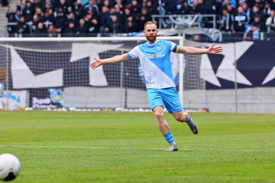 Tobias Müller (32) kam gegen Luckenwalde beim 0:3 nach der Pause ins Spiel. Nach den 90 Minuten hieß es 3:3.