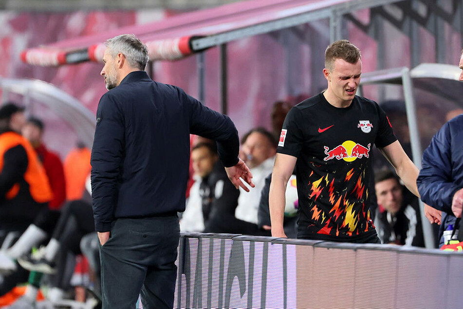 Lukas Klostermann (27, r.) fällt mindestens gegen den FC Bayern München am Samstag aus.