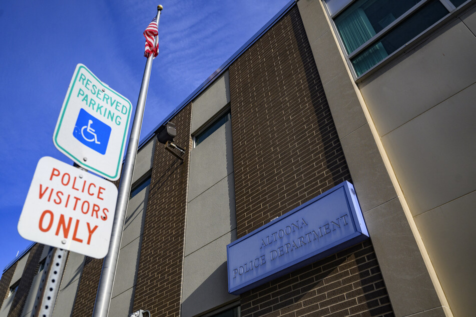 The Altoona Police Department is seen where shooting suspect Luigi Mangione was questioned and charged on DMonday in Altoona, Pennsylvania.