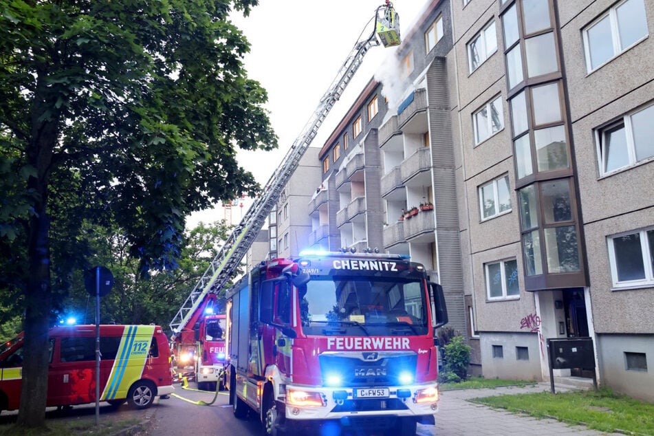 In einer Wohnung in der Leipziger Straße war am Sonntagmorgen ein Brand ausgebrochen.