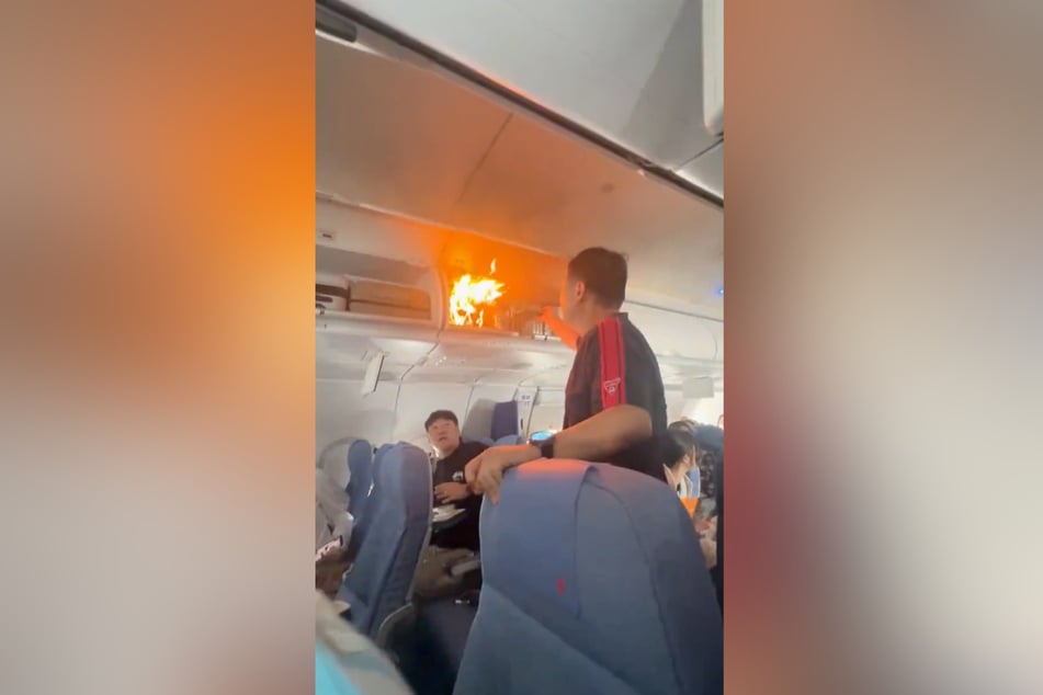 En el compartimento de equipaje de mano se había incendiado una batería.