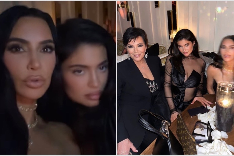 Kim Kardashian and Kylie Jenner party with Kris Jenner at epic bash!
