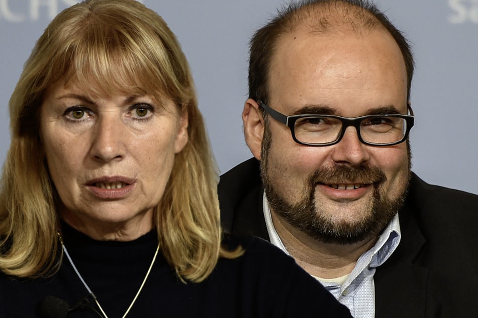 Sachsens Gesundheitsministerin Petra Köpping (63, SPD) und Kultusminister Christian Piwarz (45, CDU). (Bildmontage)