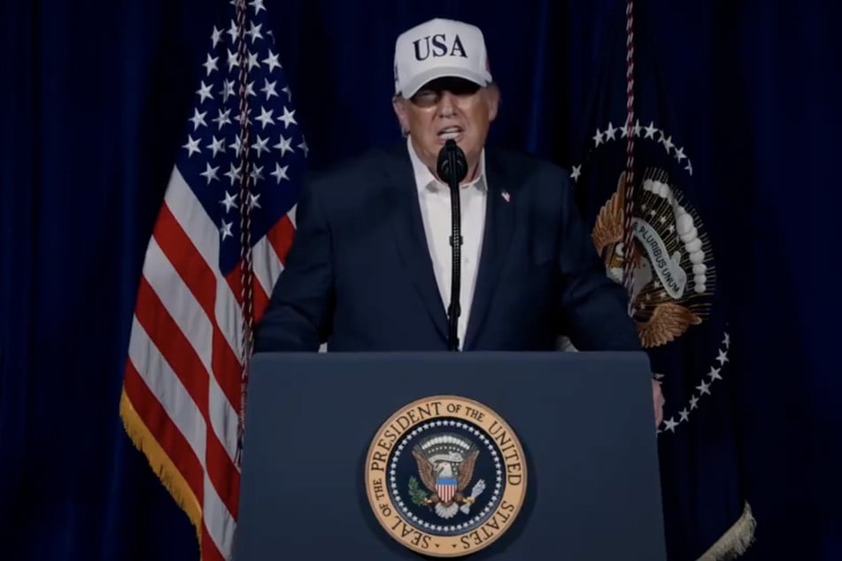 President Donald Trump confirmed in a pre-recorded speech that the US had launched a war on Iran on Saturday.