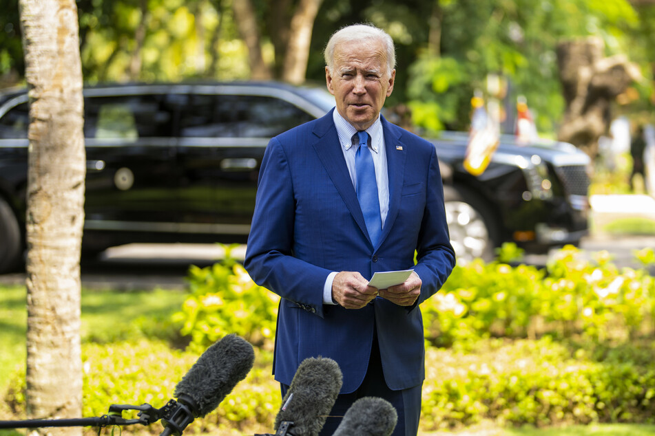 Der US-Präsident Joe Biden (79) äußerte sich am Rande des G20-Gipfels auf Bali zu dem Raketeneinschlag. © Doug Mills/The New York Times/AP/dpa