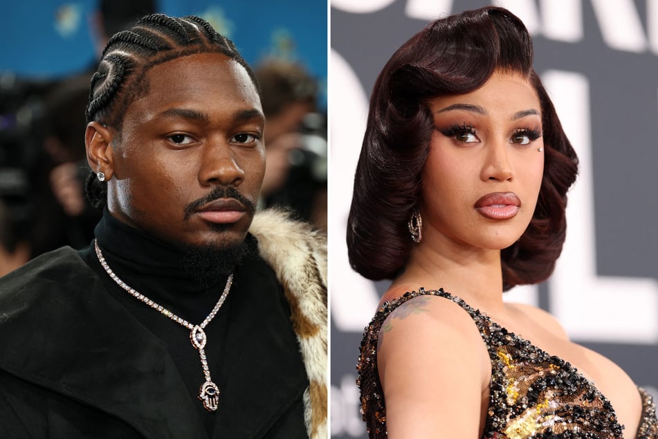 Cardi B quietly wiped Stefon Diggs (l.) from her social media feed over the weekend.