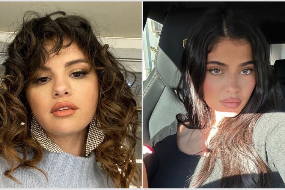 What drama? Kylie Jenner (r.) responds to fans accusing her of shading Selena Gomez.