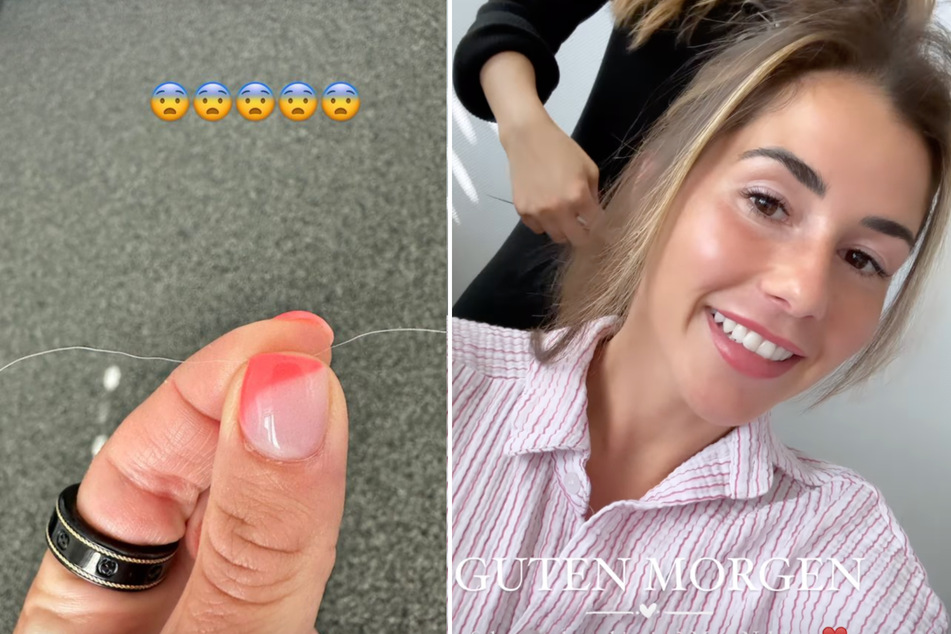 Sarah Engels (30) entdeckte bei sich ein graues Haar.