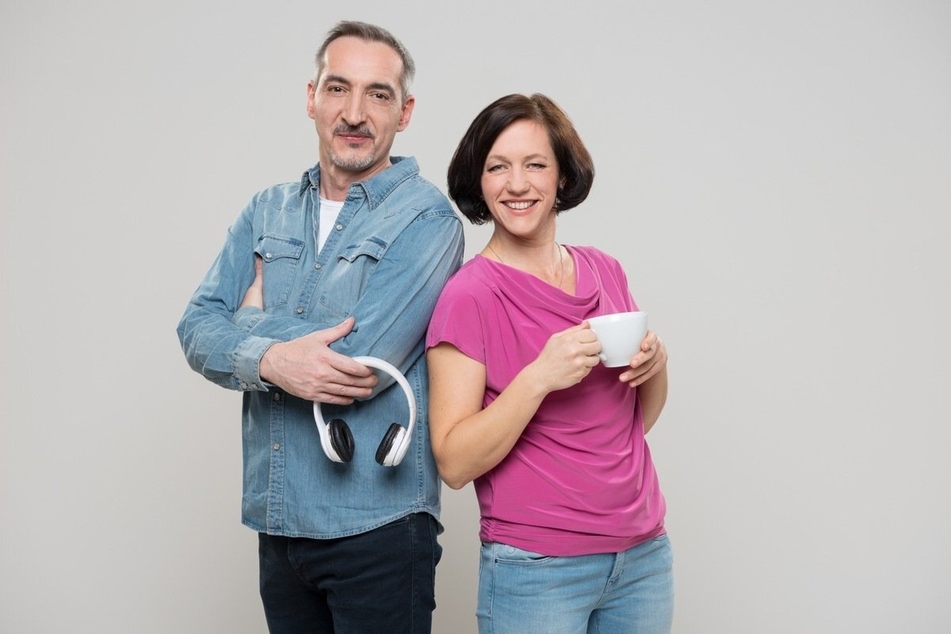 Die Moderatoren Amrei Gericke und Tilo Liebsch.