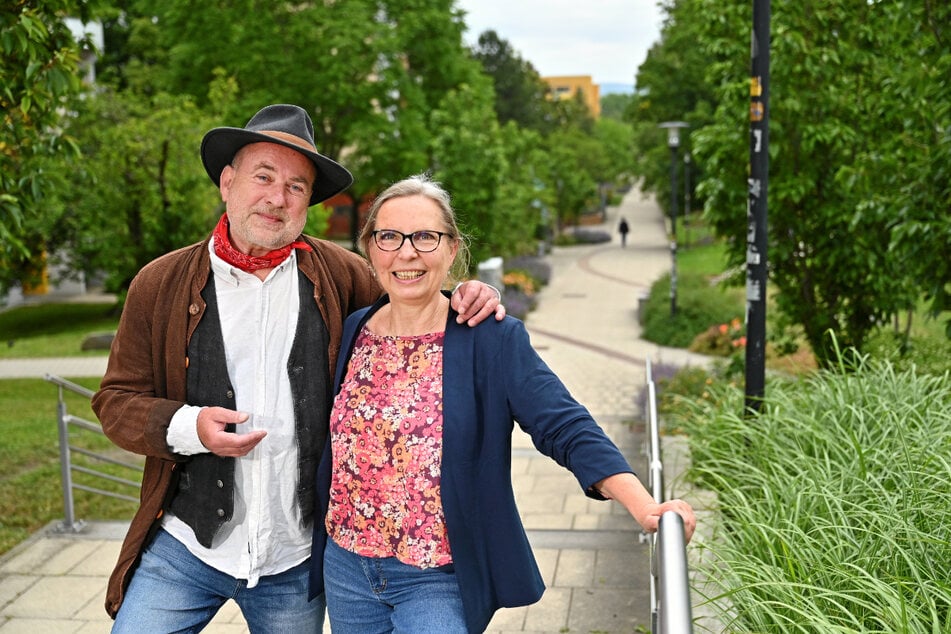 Astrid Hoffmann (63) und Jürgen Czytrich (65) verabschieden sich nach dem Westhangfest in den Ruhestand.