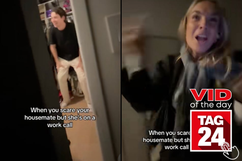 Today's Viral Video of the Day features a group of roommates in NYC who pranked their other roomie, not knowing she was on a work call!