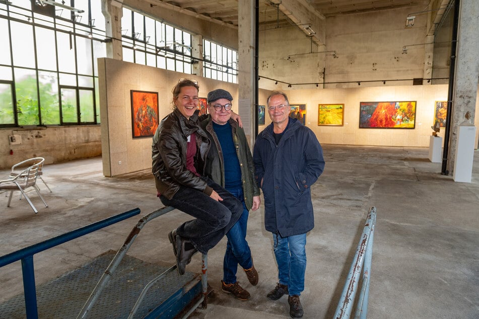 Haben gut lachen: Innenstadtmanagerin Anja Dietel (46), Unternehmer Mario König (64) und Radiologe Steffen Klengel (63).