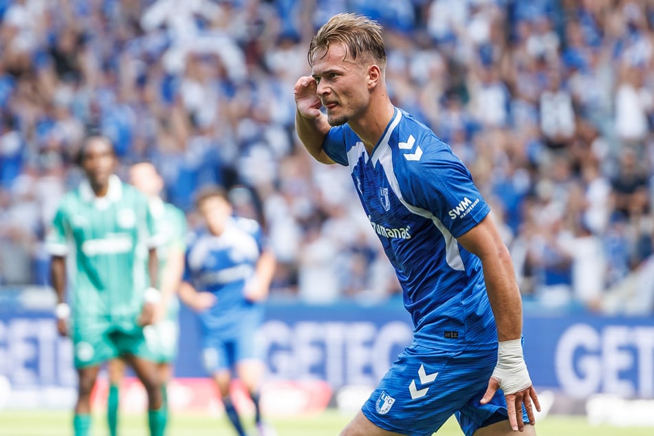 Eigentlich geht Angreifer Alexander Ahl-Holmström (27) für Magdeburg auf Torejagd.
