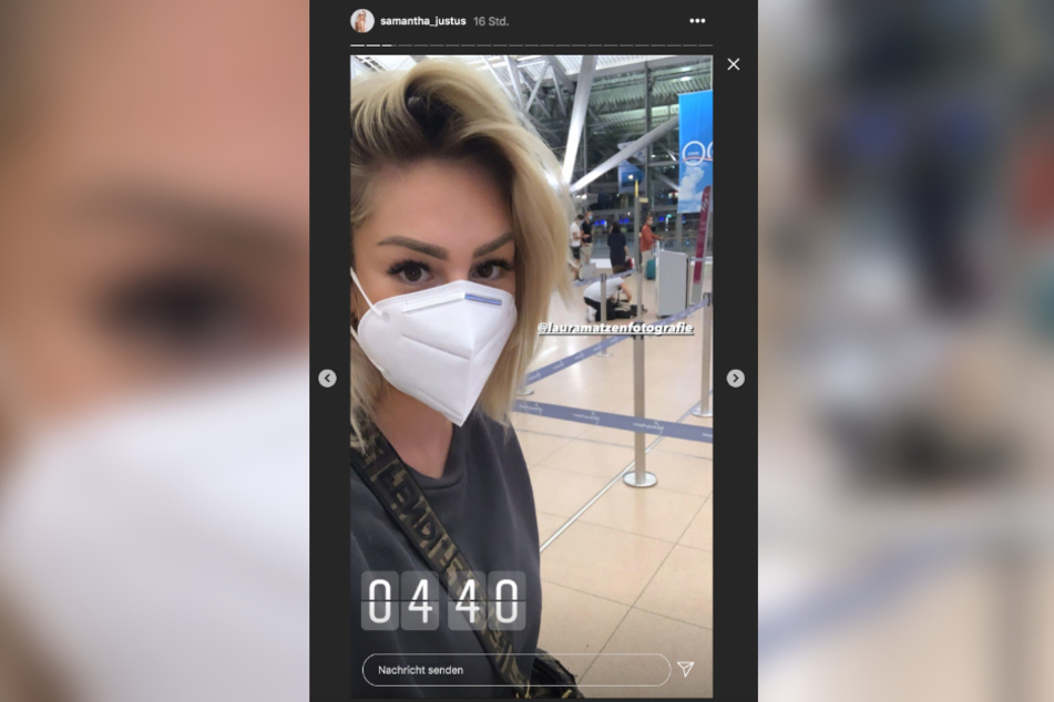 Bereits um 4.40 Uhr stand Sam am Flughafen.