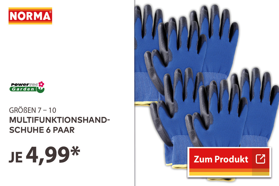 Multifunktionshandschuhe 6 Paar für 4,99 Euro