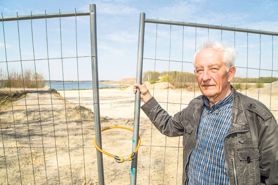 Werner Petrick will nicht lockerlassen im Kampf um den See-Zugang.