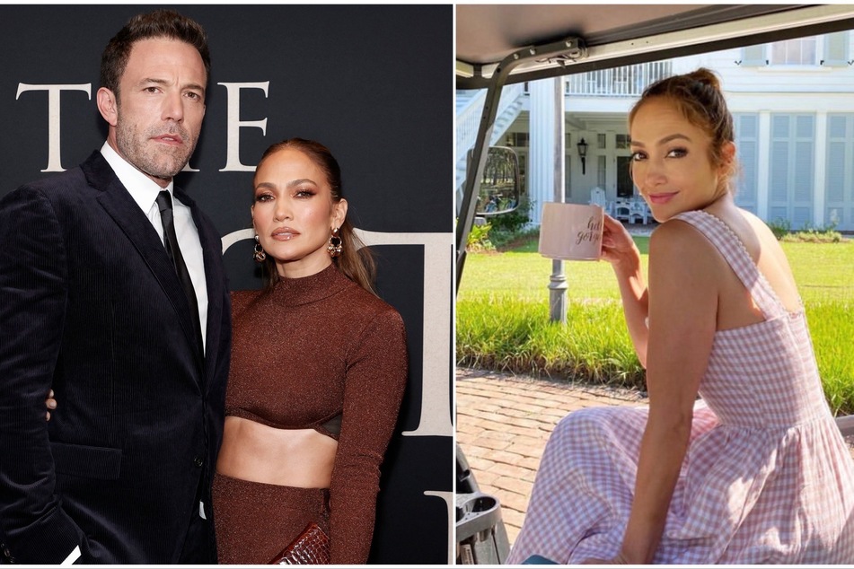 Jennifer Lopez (r) finally spilled the tea on how her rebooted love affair with her now-husband Ben Affleck.