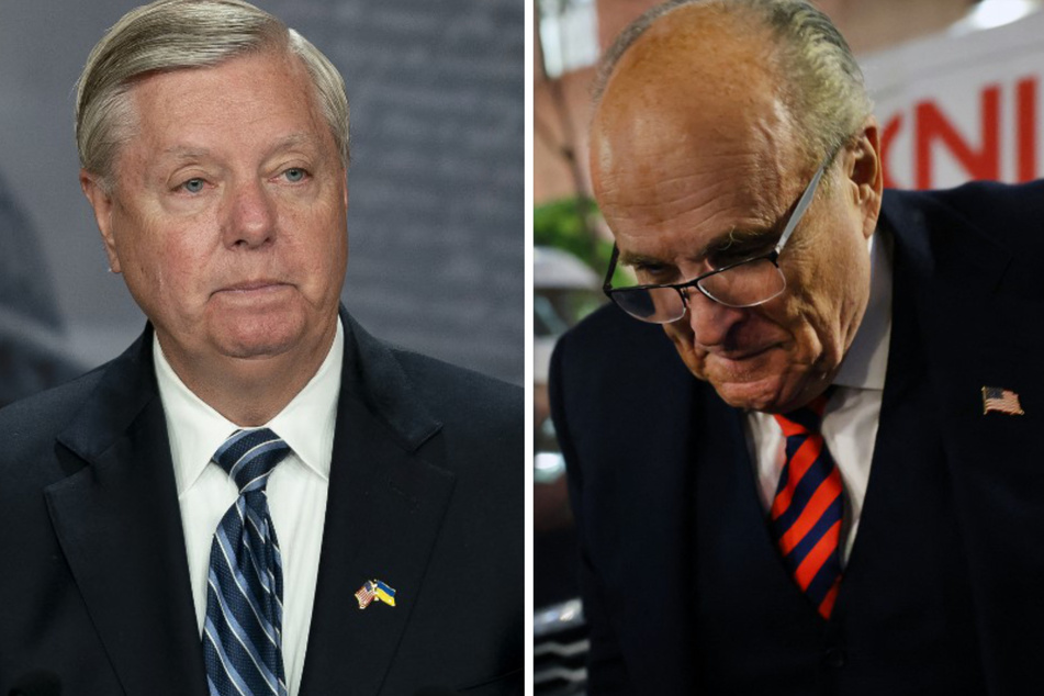 South Carolina Sen. Lindsey Graham (l.) and ex-NYC Mayor Rudy Giuliani will be called to testify before the special grand jury in Georgia on their alleged role in furthering the 2020 election fraud lies.