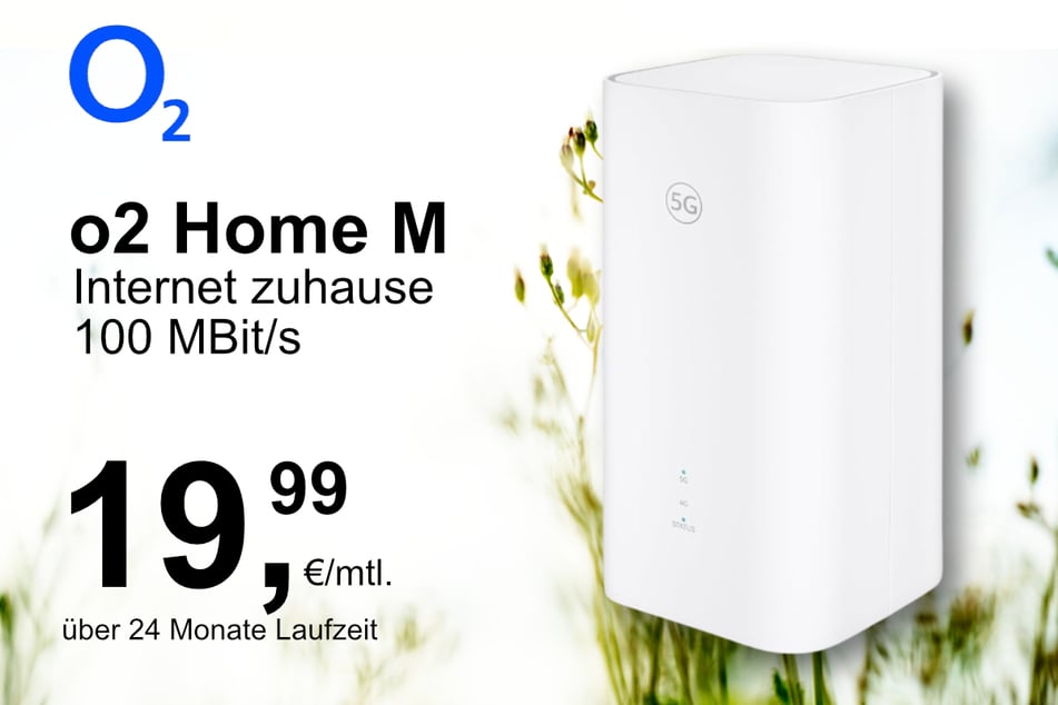 Der o2 Homespot M mit 100 MBit/s für nur 19,99 Euro pro Monat.