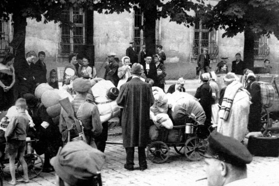 Ein Fotodokument aus der Zeit der Vertreibung aus dem Schlesischen Museum zu Görlitz.