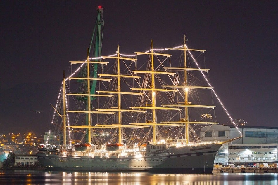 Das größte Segelschiff der Welt ist ein selten eingesetztes Kreuzfahrtschiff.