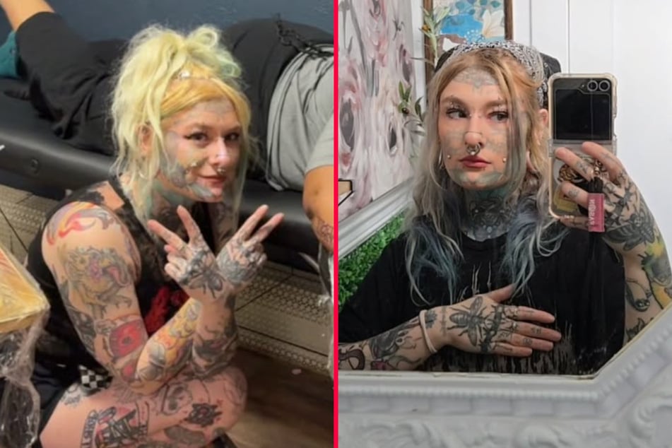 Kelsie has covered her entire body in ink, but in a recent clip, she shared her latest dramatic transformation.