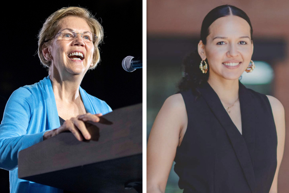 Massachusetts Senator Elizabeth Warren (l.) has endorses Texas-15 congressional candidate Michelle Vallejo.