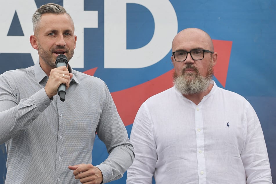 Ulrich Siegmund (35) und Islamwissenschaftler Hans-Thomas Tillschneider (48) sind führende Köpfe in der AfD Sachsen-Anhalt.