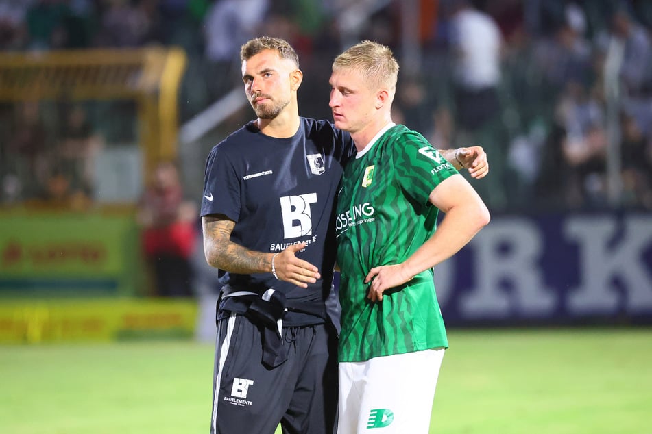 Chemie Leipzigs Neuzugang Philipp Kühn (23, r.) soll beim Test am Donnerstag in Ingolstadt die Gelegenheit bekommen, sich weiter im Team einzufinden.