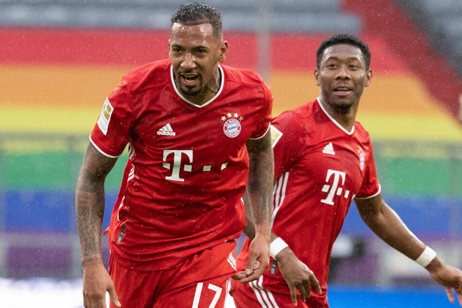Jérôme Boateng (32, l.) und David Alaba (28) werden den FC Bayern München im Sommer wohl verlassen - und das ohne Gegenwert.