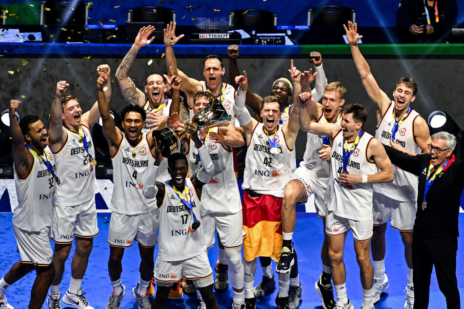 Ein historischer Erfolg: Die deutsche Basketball-Nationalmannschaft feierte vor einer Woche den WM-Titel.