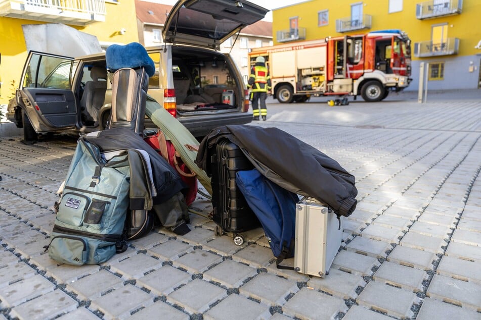 Instrumente konnten rechtzeitig aus dem Auto gerettet werden.