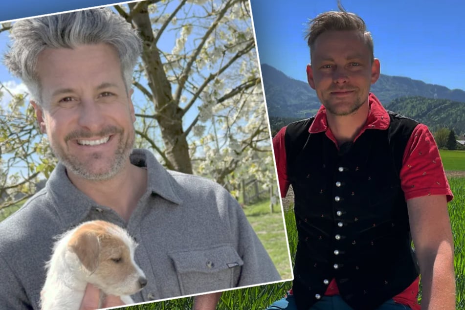 Tobias Pankow (l.) sucht zwei Jahre nach seiner Teilnahme im "Sommerhaus der Stars" nun bei "Bauer sucht Frau" die große Liebe – ebenso wie Kandidat Benjamin.