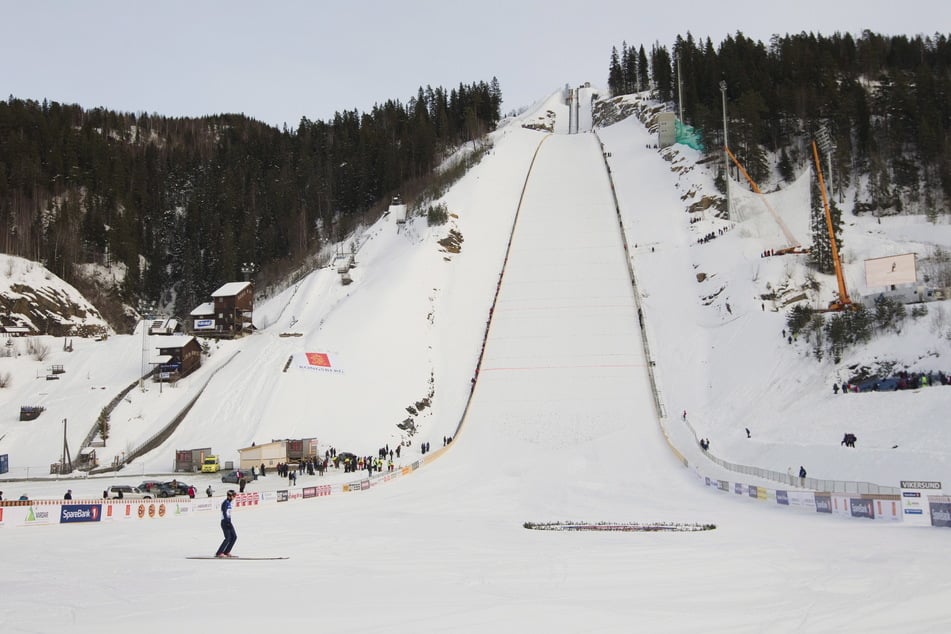 Die Skiflugschanze in Vikersund ist die größte der Welt.