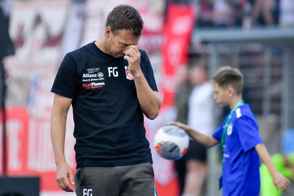 RWE-Coach Fabian Gerber (44) und sein Team mussten am Ende eine Punkteteilung hinnehmen.