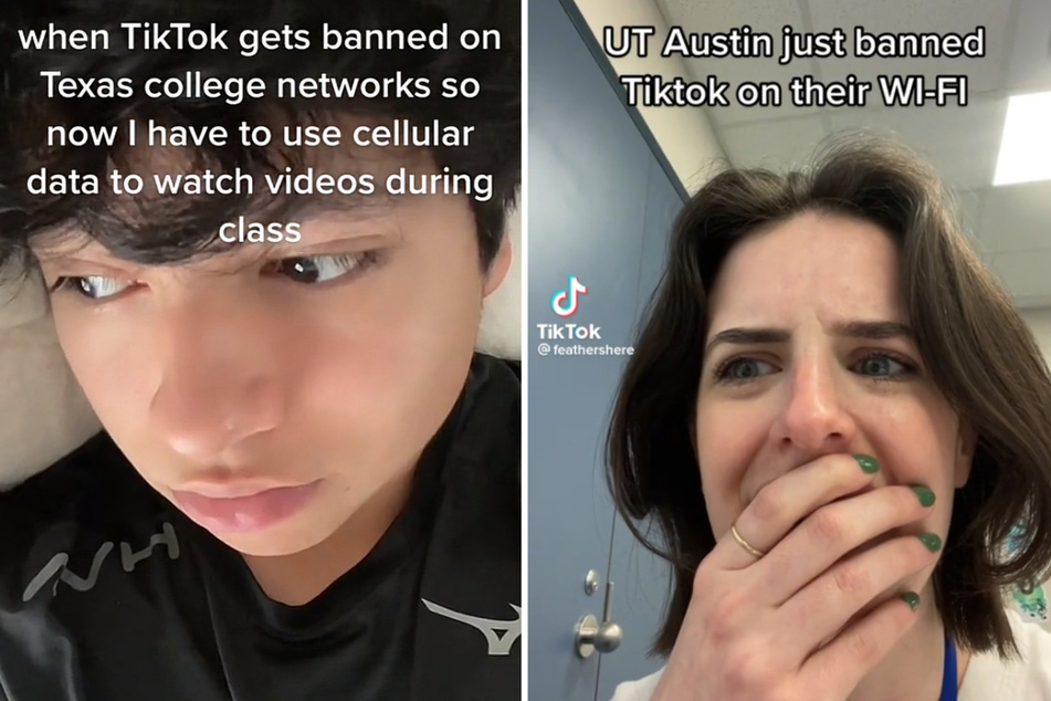 In an ironic twist, University of Texas students reacted to the TikTok on TikTok.
