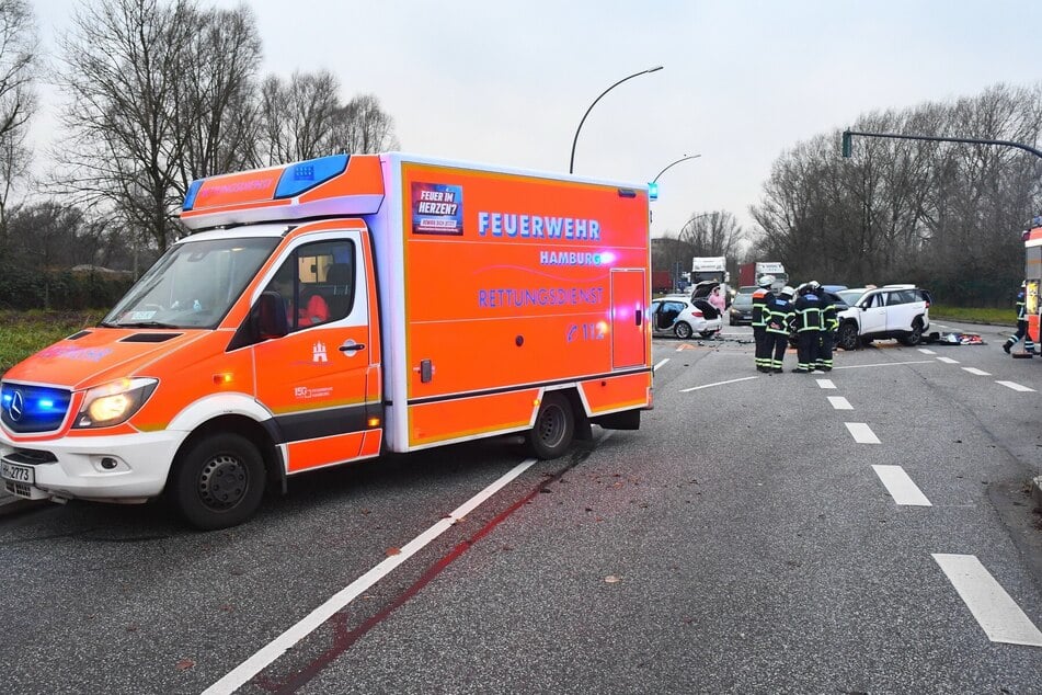 Auch in Hamburg-Finkenwerder gab es am Montagnachmittag einen Unfall.