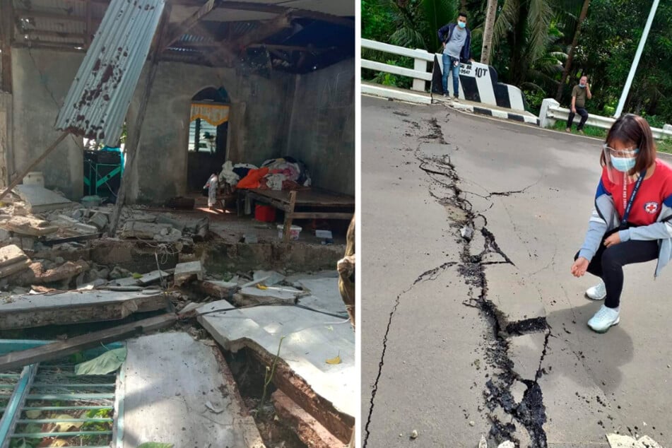 Houses in ruins, cracked streets: On the Philippine island of Masbate nothing is the same as before.