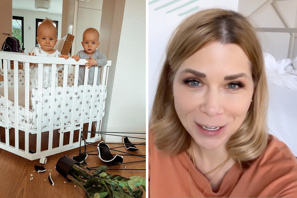 Tanja Szewczenko plötzlich ohne Stimme, Zwillinge sorgen für Schreckmoment