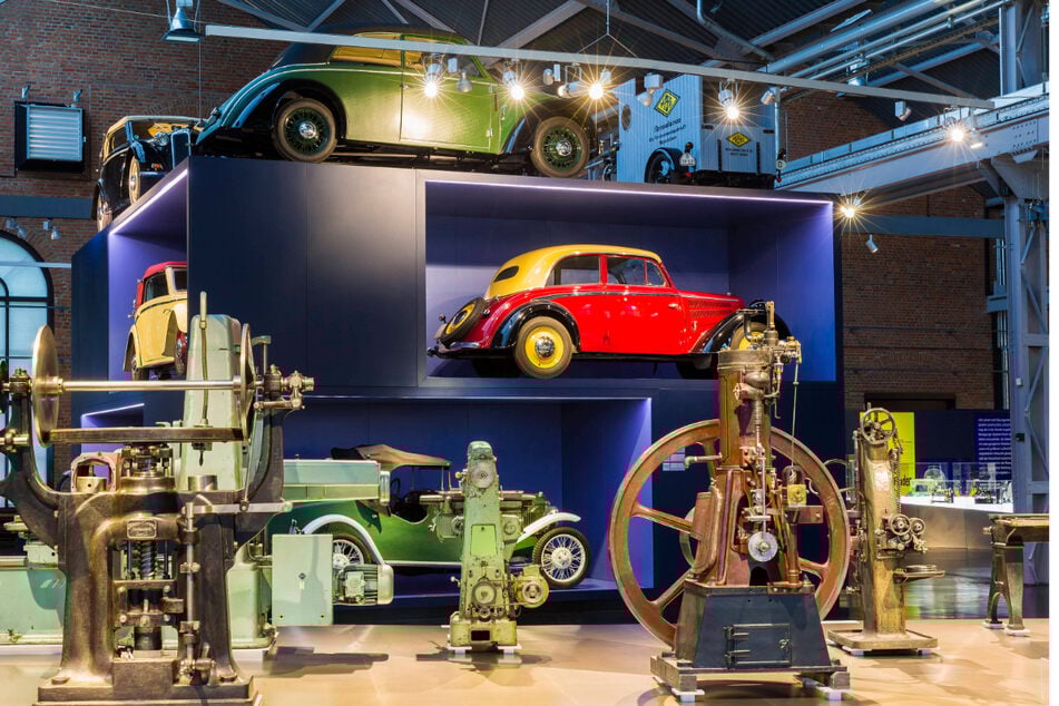 Im Industriemuseum Chemnitz locken digitale Video-Führungen durch die Sonderausstellung "MaschinenBoom".
