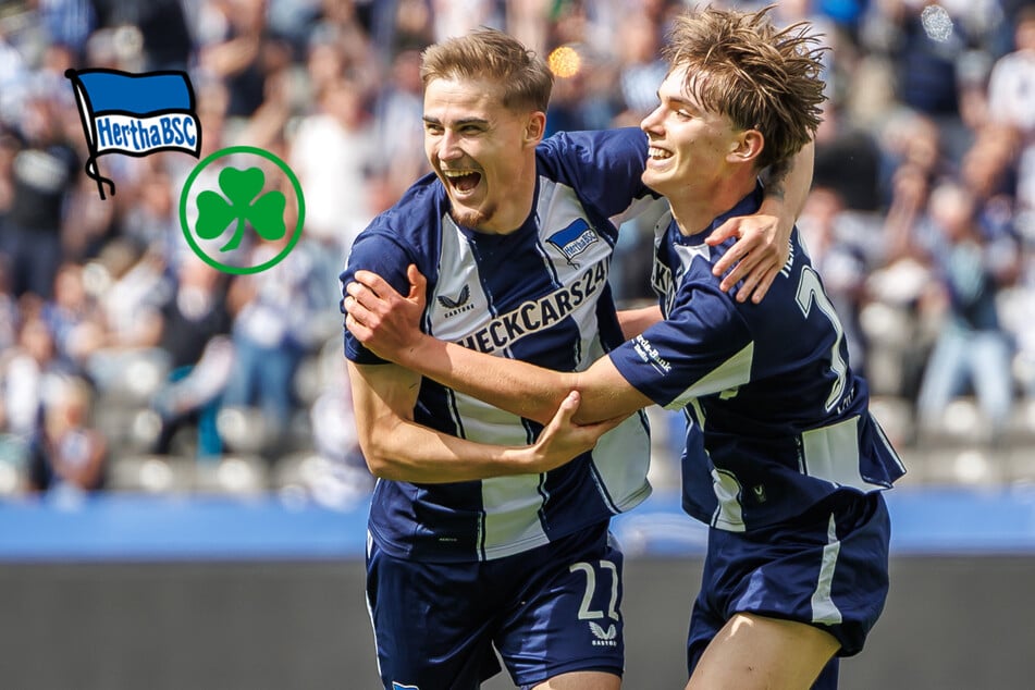 Hertha schickt Fürth mit Dusel-Sieg fast in die 3. Liga und sorgt für nächsten Rekord