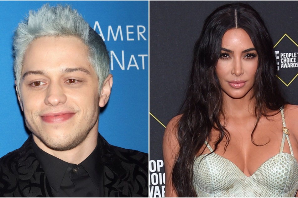 On Tuesday, sources shared that Kim Kardashian (r) and Pete Davidson (l) had a private dinner together in Staten Island.
