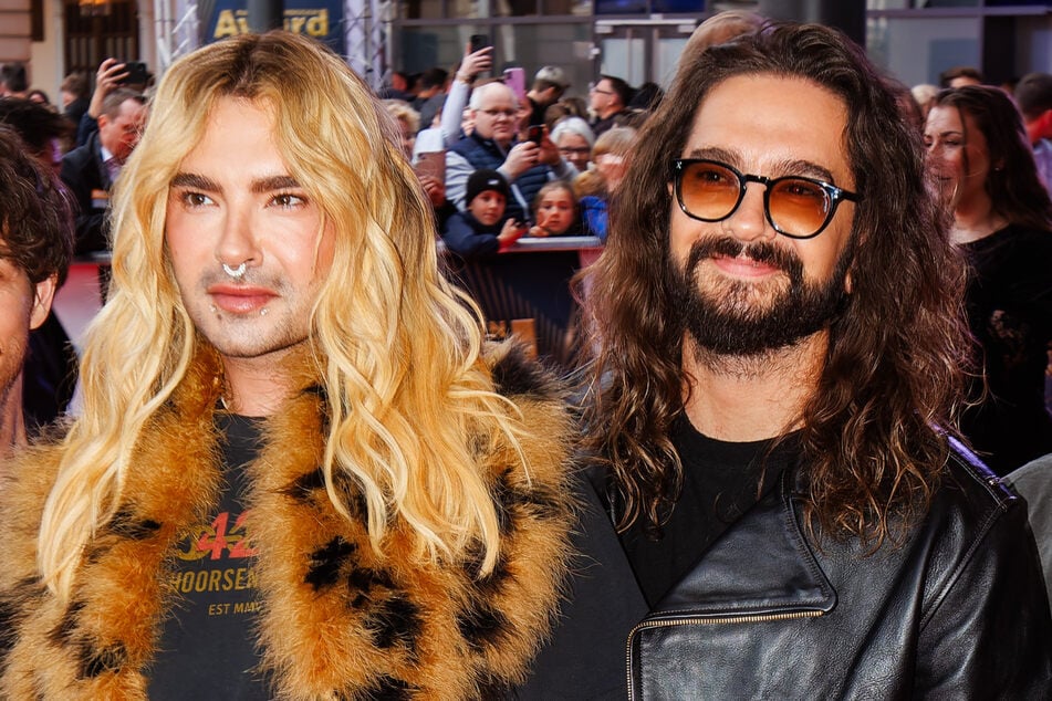 Bill (l.) und Tom Kaulitz (r, beide 36) sehen Merkels Absage mit einem Augenzwinkern. (Archivbild)