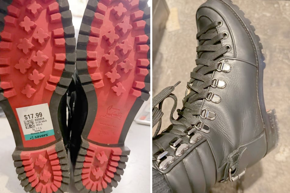 Die Schnäppchen-Schuhe erregten sofort Noemis Aufmerksamkeit.