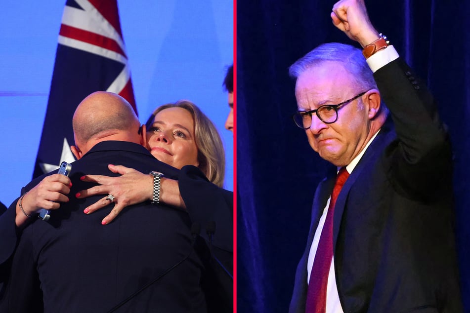 Incumbent Prime Minister Anthony Albanese (r.) roared to victory against conservative opposition leader Peter Dutton (l.) in the 2025 Australian election.