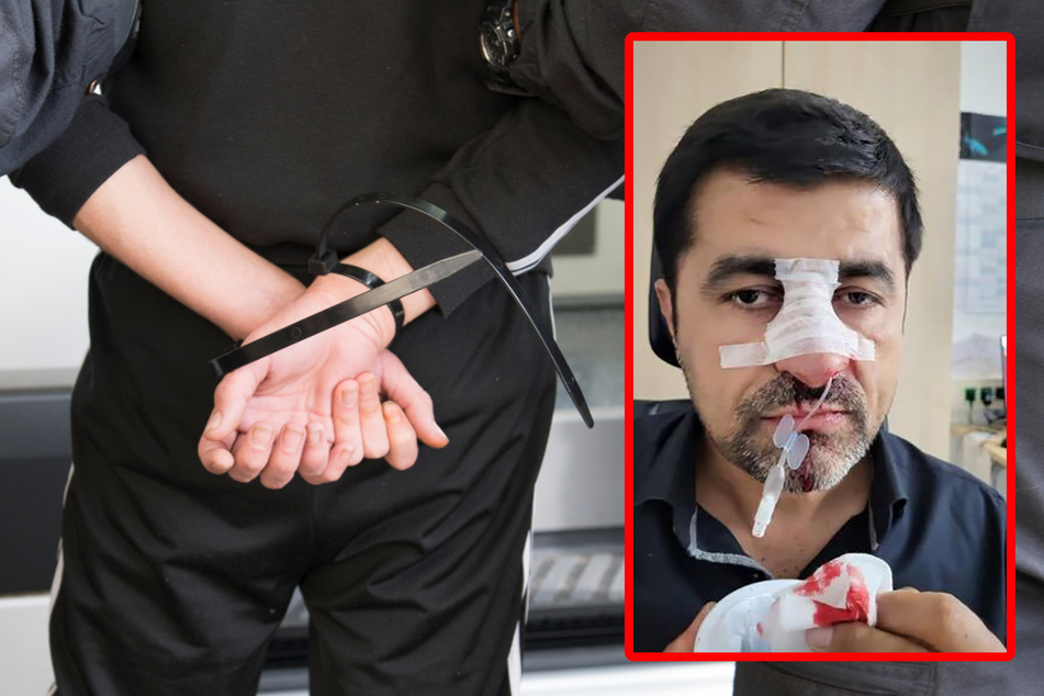 SPD-Stadtrat Halil Tasdelen (49, r.) erlitt einen doppelten Nasenbeinbruch. Sein mutmaßlicher Angreifer konnte nun verhaftet werden.