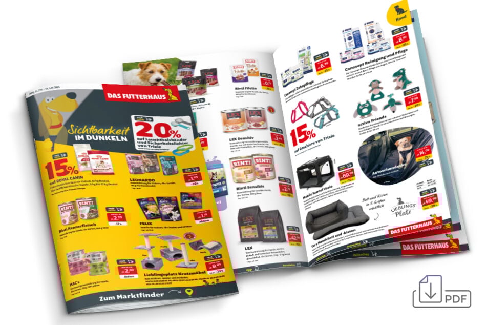 Mit einem Klick geht's zu den Knaller-Deals von DAS FUTTERHAUS.