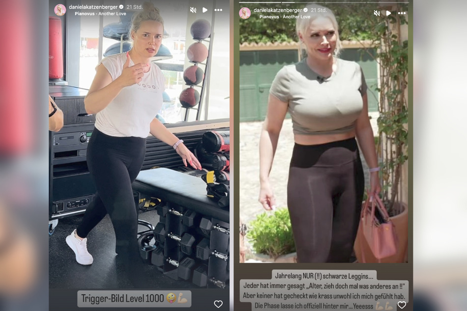 Daniela Katzenberger (37) wurde auf Instagram ein wenig melancholisch und teilte Bilder aus der Vergangenheit, als sie noch Leggings trug.